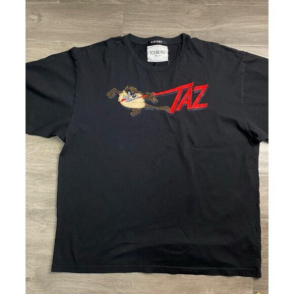 Iceberg Tshirt Loose Fit Sz Large Classic Top Tasmanian Devil Looney Tunes Italy